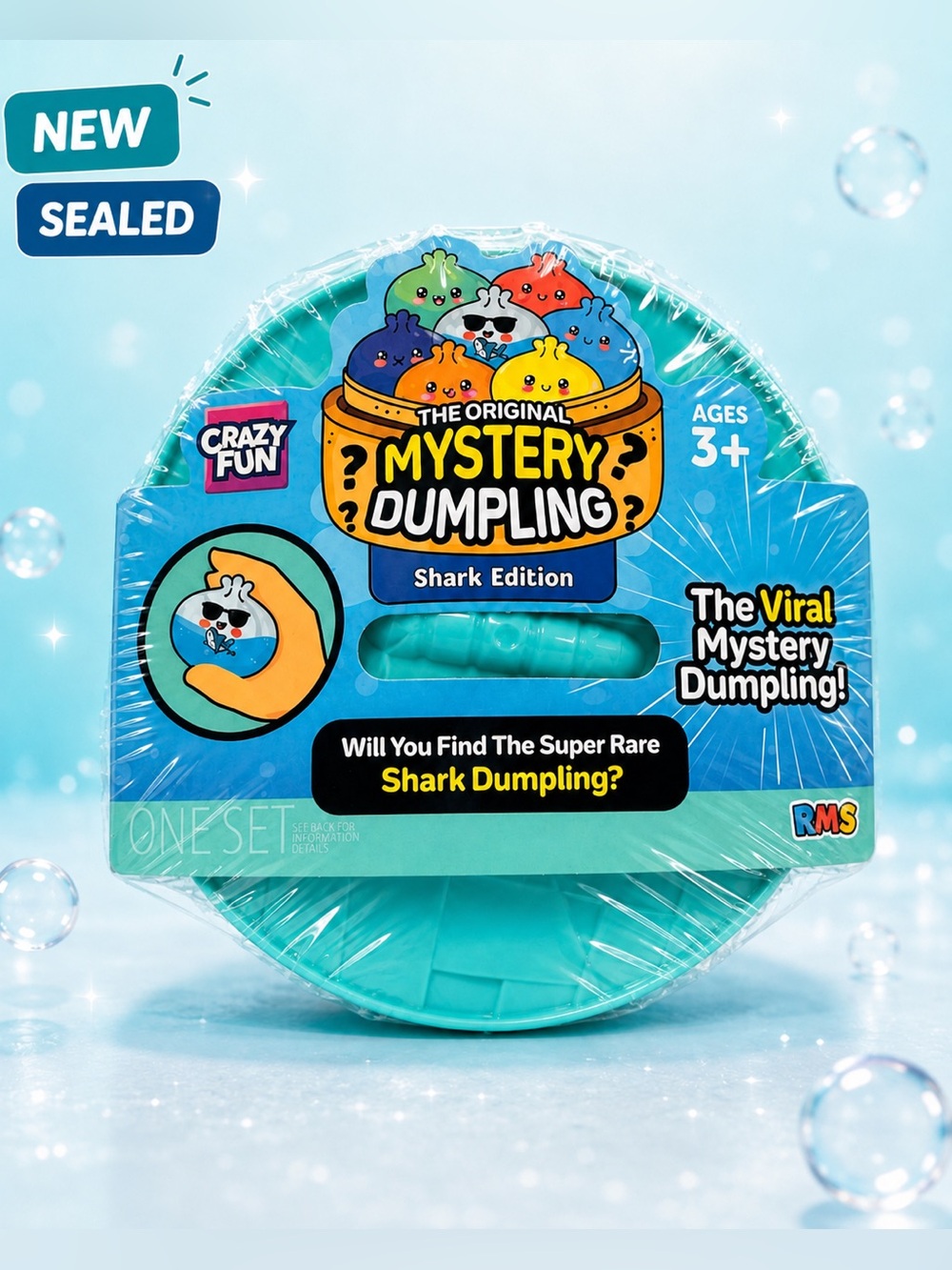 RMS Crazy Fun Mystery Dumpling Shark Edition Viral Squishy NEW SEALED